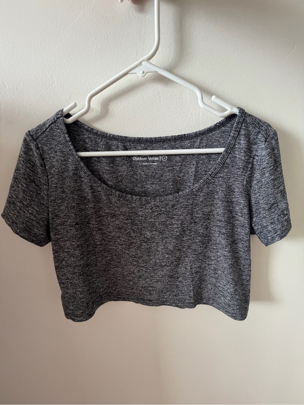 Outdoor Voices Heather Gray Women’s All Day Crop Top